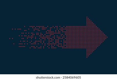 Abstract arrow direction. Technology background