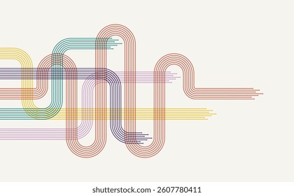 Abstract arrow direction. Technology background