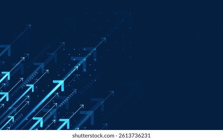 Abstract arrow direction. Technology background. High speed. Hi-tech