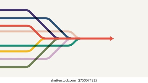 Abstract arrow direction. Technology background