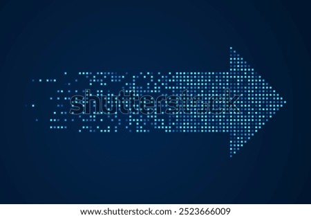Abstract arrow direction. Technology background