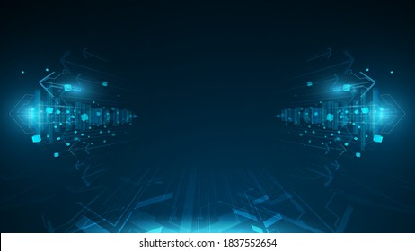abstract arrow futuristic frame template design concept background eps 10 vector