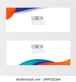 Abstract arrow geometric banners design
