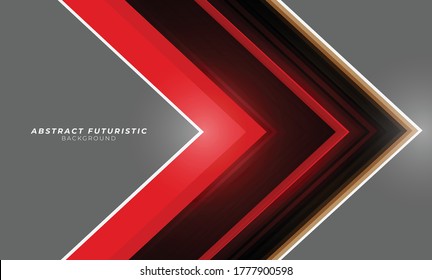 Abstract arrow and geometric hi-tech background. Abstract futuristic art wallpaper. Vector illustration.