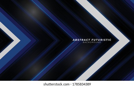 Abstract arrow and geometric hi-tech background. Abstract futuristic art wallpaper. Vector illustration.