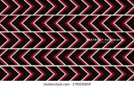 Flecha abstracta y fondo geométrico de alta tecnología. Resumen de fondo de pantalla de arte futurista. Ilustración vectorial.