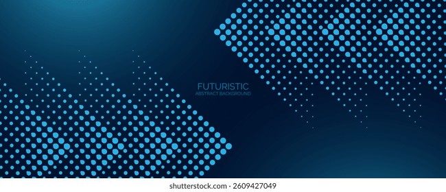 Abstract arrow glowing dot lines on blue background. Modern shiny blue geometric lines design. Futuristic technology concept. - Powered by Shutterstock - Get 15% off with code: PIKWIZARD15