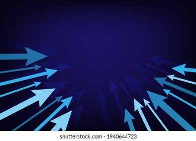 Abstraktes Pfeilwachstum und Erfolgsdiagramm Geschäftszeichen, Vektorgrafik-Illustrator