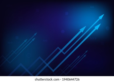 Abstract arrow growth and success graph business sign vector illustrator