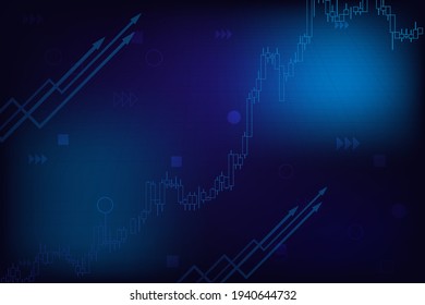 Abstract arrow growth and success graph business sign vector illustrator