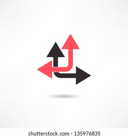 Abstract arrow icon