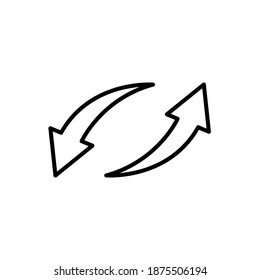 Icono de flecha abstracta ilustración vectorial