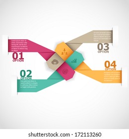 Abstract arrow infographics template