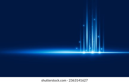 Abstract arrow up of interest open Light technology background Hitech communication concept innovation background vector design. 