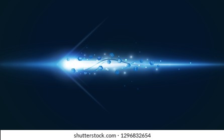 Abstract Arrow Light out technology background Hitech communication concept innovation background, vector illustration
