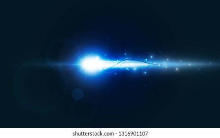 Abstract Arrow Light out technology background Hitech communication concept innovation background, vector illustration