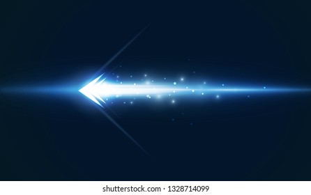 Abstract Arrow Light out technology background Hitech communication concept innovation background, vector illustration