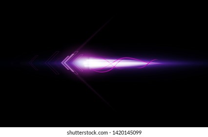 Abstract Arrow Light out technology background Hitech communication concept innovation background