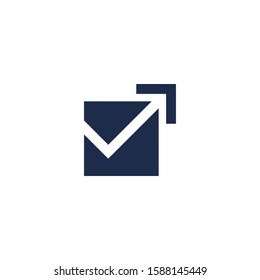 Abstract arrow logo and creative design. Icon arrow vector illustration.