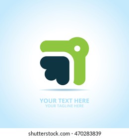 Abstract arrow logo, design concept, emblem, logotype element for template.