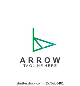 Abstract arrow logo design with creative design. Icon arrow vector illustration
