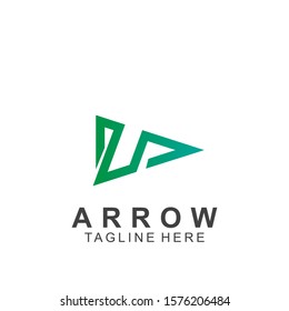 Abstract arrow logo design with creative design. Icon arrow vector illustration