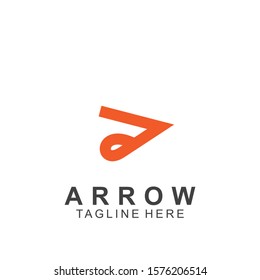 Abstract arrow logo design with creative design. Icon arrow vector illustration