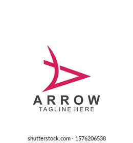 Abstract arrow logo design with creative design. Icon arrow vector illustration