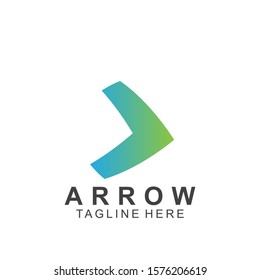 Abstract arrow logo design with creative design. Icon arrow vector illustration