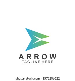 Abstract arrow logo design with creative design. Icon arrow vector illustration