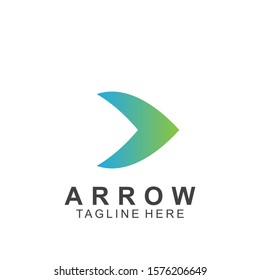 Abstract arrow logo design with creative design. Icon arrow vector illustration