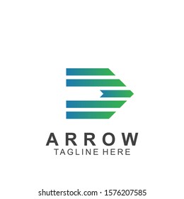 Abstract arrow logo design with creative design. Icon arrow vector illustration