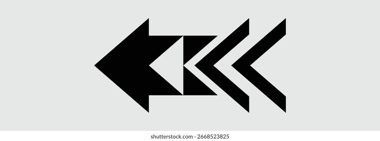 abstract arrow logo icon design