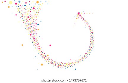 Abstract arrow Multi color Random Dots Background Creative vector design Templates