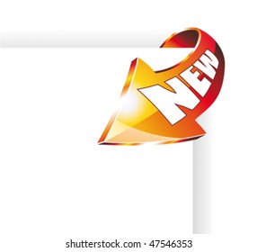 Abstract Arrow pointing to the center of the image, starting from borders (promotional concept)