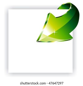 Abstract Arrow pointing to the center of the image, starting from borders (promotional concept)