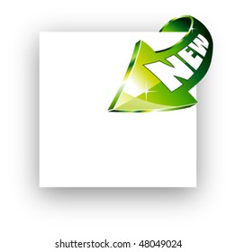 Abstract Arrow pointing to the center of the image, starting from borders (promotional concept)