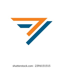abstract arrow right vector logo