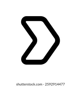 abstract arrow Shape line icon 