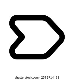 abstract arrow Shape line icon 