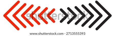 Abstract arrow speed icon. design