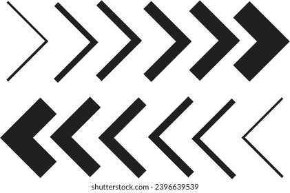Abstract arrow speed icon. Sideways Arrow icon Striped direction sign, Turn right symbol. Data transfer technology concept. Vector element
