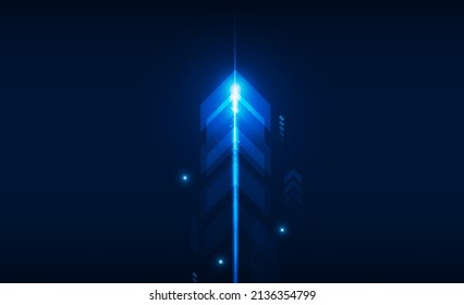 Abstract arrow  speed Light out technology background Hitech communication concept innovation background,  vector design