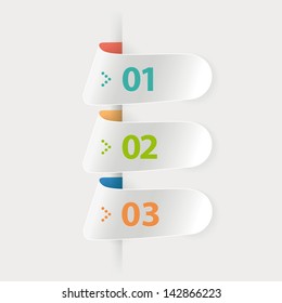 Abstract arrow step infographics template. Vector illustration.