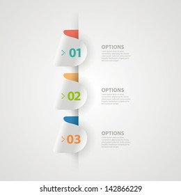 Abstract arrow step infographics template. Vector illustration.