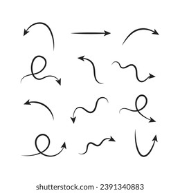 Abstract Arrow Stroke Collection Set