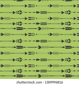 abstract arrow themed pattern, tribal repeated element, bohemian style,vector illustration.