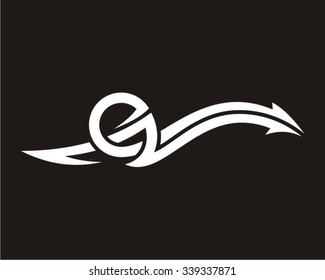 abstract arrow tribal