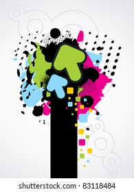 abstract arrow vector background