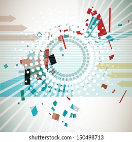 Abstract arrow vector background design EPS 10